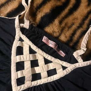 Juicy Couture Black and Cream Chemise